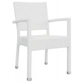 Sedia\Poltrona impilabile da esterno TESR Struttura in alluminio, rivestimento in filo di polietilene Modello 499-l80804