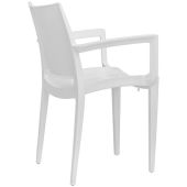 Poltroncina da esterno impilabile TESR Struttura in polipropilene Colore Bianco Modello 1156-WAM BIANCO