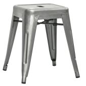 Sgabello impilabile da interno TESR Struttura in metallo verniciato e vernice trasparente Modello 1264-C10T
