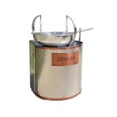 Spadellone in acciaio inox e rame, padella in alluminio cm 80 SHOW COOKING cod 0216