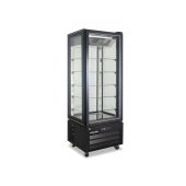 Frigo pasticceria vetro quattro lati no frost in acciaio inox Modello VICTORIA65NFNBLACK