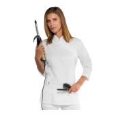 Casacca Taipei da donna MANICA 3/4  65% Poliestere 35% Cotone Bianco Disponibile in diverse taglie Modello 002410T
