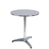 Tavolo da esterno TESR con base in alluminio, piano in acciaio inox Modello 088-mta001