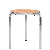 Tavolo da esterno TESR Struttura in alluminio, piano in legno Modello 678-MTW011A