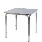 Tavolo da esterno TESR Struttuta in alluminio, piano in acciaio inox Modello 099-MTA013C