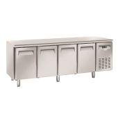 Tavolo Refrigerato in acciaio inox Modello SF4100 Refrigerazione ventilata 4 Porte autochiudenti
