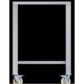 Tavolo con ruote  in aisi 430 dm LxPxH 610x630x883 mm Modello ETR423  per modelli EF423, EF443, EF523 