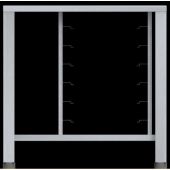 Tavolo Fisso in aisi 430 con supporti universali Modello ETS411 Capacità: 6 teglie 1/1 GN, vassoi e griglie 600x400 mm LxPxH 785x670x791 mm Per EF 311, EF 364, EF 411 ed EF 464 (in tutte le versioni escluso Touch Line)