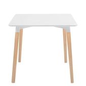 Tavolo da interno TESR Struttura in legno e acciaio Piano in MDF laccato Modello 938-K54