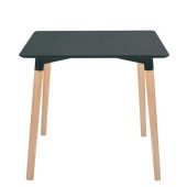 Tavolo da interno TESR Struttura in legno e acciaio Piano in MDF laccato Modello 939-K55