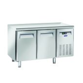 Tavolo Refrigerato TROPICALIZZATO GN1/1 in acciaio inox Refrigerazione ventilata 2 Porte in acciaio inox Modello QN2100