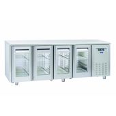Tavolo Refrigerato Ventilato TROPICALIZZATO con  Porte autochidenti Modello QRG4100SG