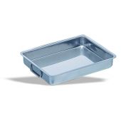 Tegame rettangolare in acciaio inox 18/10 con maniglie Dimensioni cm. L 60 x P 40 x 9 h Modello 325-060