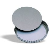 Tortiera tonda festonata antiaderente con fondo mobile Dimensioni ø cm. 28x2,5h Modello 607-028