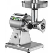 Tritacarne Modello 12S Gruppo macinazione in alluminio Ingresso carne: Ø mm 52 Produzione oraria: Kg/h 160