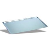 Vassoio pasticceria in acciaio inox Spessore mm 0.7 Dimensioni cm. L 40 x P 30 x 1,2 h Modello 648-040