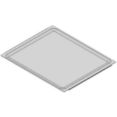 Vassoio in alluminio per forni  dim. 480X340X10 mm Modello KV8