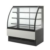 Vetrina pasticceria neutra (Non refrigerata) Modello EVO60NEUTRO Vetro frontale apribile e porte scorrevoli posteriori in vetrocamera temperata