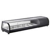 Vetrina Refrigerata da banco espositive per Sushi Modello AK613VSB contenitori 6GN 1/3