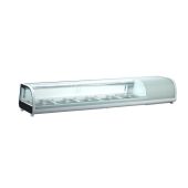 Vetrina Refrigerata da banco per Sushi Modello RTS132SUSHI Capacità bacinelle n. 5 GN 1/2 profondita cm 4,5