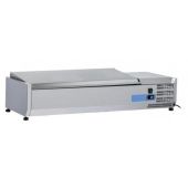 Vetrina refrigerata porta bacinelle Modello VRX12/38SS - 3 x GN1/3 + 1 GN 1/2 in acciaio INOX