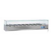 Vetrina refrigerata porta bacinelle Modello VRX13/33 - 5 x GN1/4 in acciaio INOX