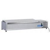 Vetrina refrigerata porta bacinelle Modello VRX14/38SS in acciaio INOX  Compatibile con vaschette 6 x GN1/3