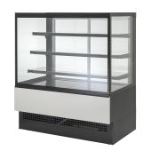 Vetrina refrigerata ventilata per pasticceria Modello EVOK240REFRIGERATA Vetrocamere Panoramiche su 5 lati orte scorrevoli in vetrocamera temperata