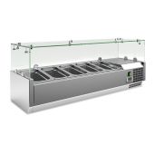 Vetrina refrigerata per pizza EKF in acciaio INOX AISI 201 Modello VRX1200330FG
