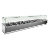 Vetrina refrigerata per pizza EKF in acciaio  INOX AISI 201 Modello VRX2000380FG
