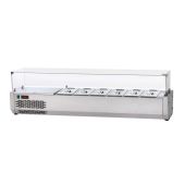 Vetrina refrigerata per pizza in acciaio inox con motore a SINISTRA Modello VR3160VDSX