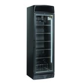 Refrigeratore professionale nero con opalina pubblicitaria Modello TKG390CB