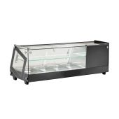 Vetrina refrigerata per esposizione di tapas Modello AK413VTB Capacità 4xGN1/3 h 4,0 cm