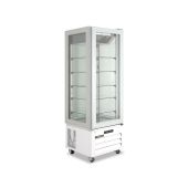 Frigo pasticceria vetro quattro lati no frost in acciaio inox Modello VICTORIA65NFNWHITE