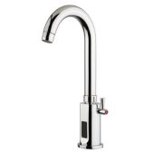Miscelatore elettronico lavabo Monoforo con canna alta girevole (H=130MM) MNL Modello ZEUS005 BATTERIA/CORRENTE