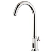 Miscelatore elettronico lavabo Monoforo con canna alta girevole (H=200MM) MNL Modello ZEUS004 BATTERIA/CORRENTE