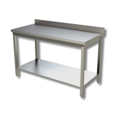 Tavoli in inox con ripiano