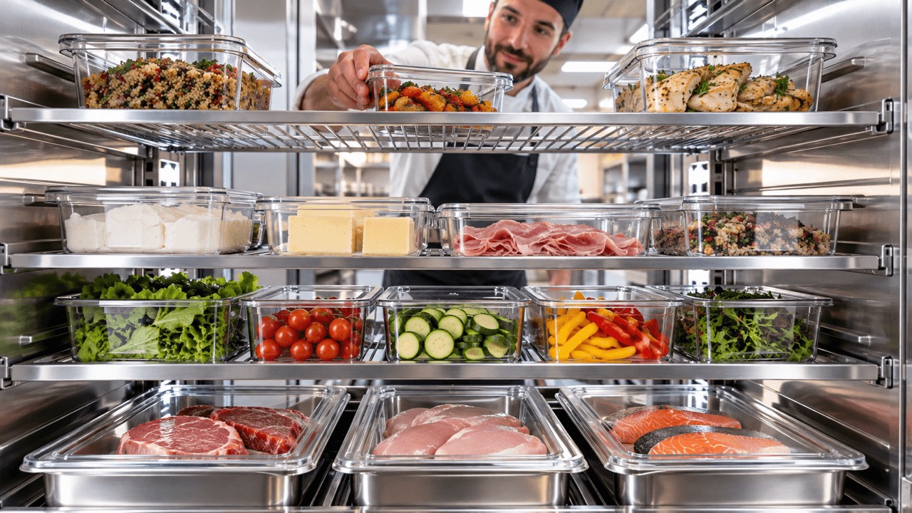 Riporre gli alimenti in frigo in cucina secondo l'HACCP
