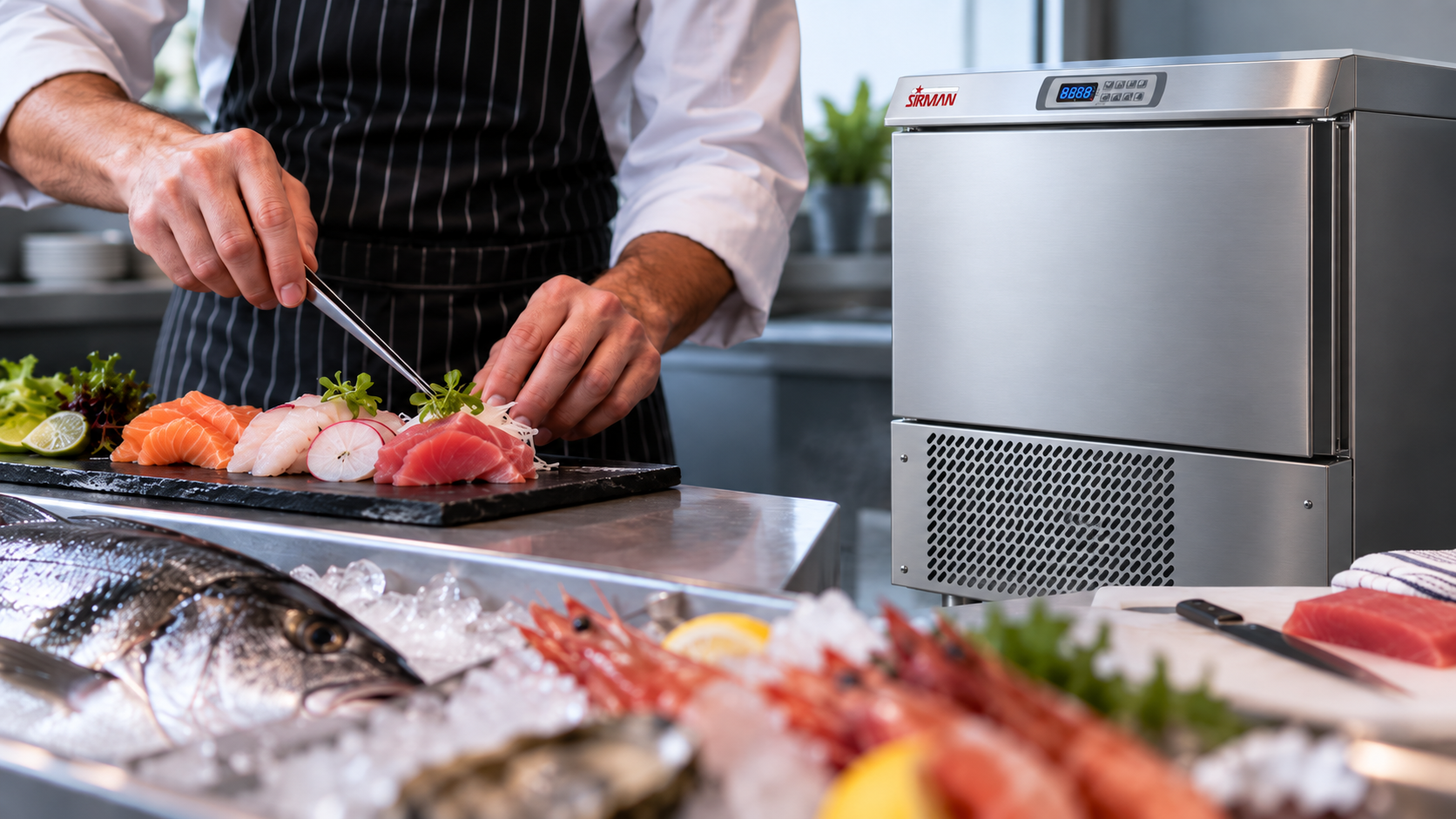 abbattitore per il pesce crudo