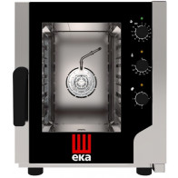 Forno elettrico ventilato a convezione Modello EKF523NUD Vapore diretto per gastronomia, panetteria e pasticceria Capacità n.5 teglie GN 2/3 cm 35,4 x 32,5 Potenza Kw 3,2 Apertura laterale