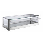Vetrina espositore da banco neutra TP Modello KB81N in lamiera di acciaio inox