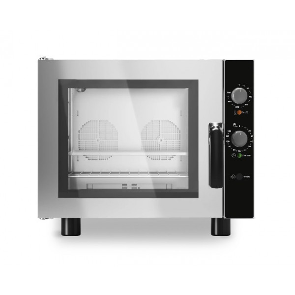 Forno elettrico a convezione con umidificatore MDLR per pasticceria Apertura a bandiera Modello BEU443