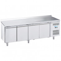 Tavolo Refrigerato quattro porte In acciaio inox AISI 201 ForCold ventilato Modello G-SNACK4200TN-FC