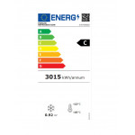 Armadio Frigo Refrigerato ventilato porta a vetri Modello G-EFV600G