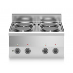 Cucina elettrica 4 piastre ECO MDLR Modello F6060PCEET