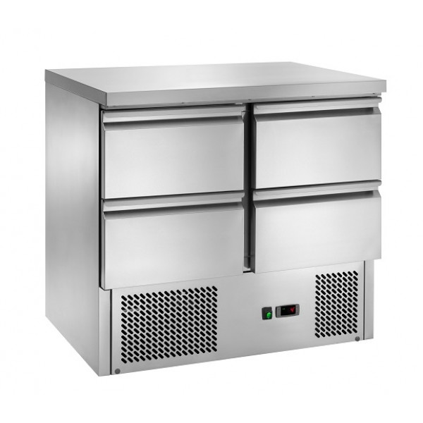 Saladette refrigerata con quattro cassetti Modello AK9414D