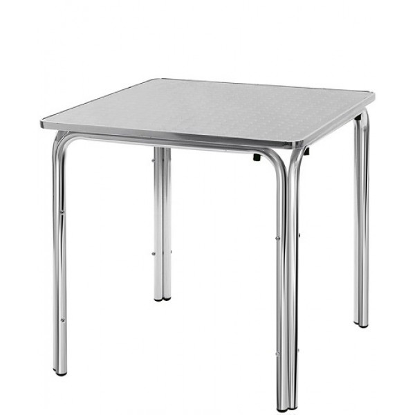Tavolo da esterno TESR Struttura in alluminio, piano in acciaio inox Modello 097-MTA013A