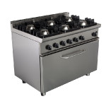 Cucina a gas 6 Fuochi CI Modello RisCu061 con Forno maxi a gas statico cm L 93 x P 53 x 35 H Potenza Gas 39 kW