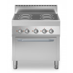 Cucina elettrica a infrarossi 4 zone MDLR Modello F7080CFVE Forno elettrico ventilato