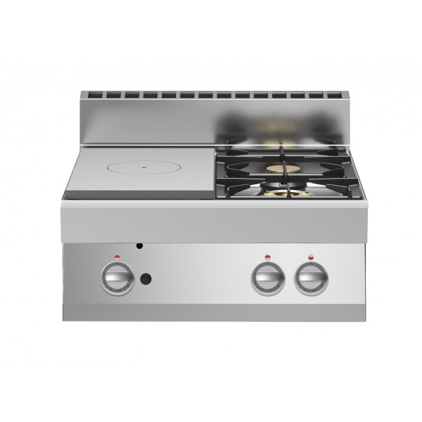 Cucina tuttapiastra a gas+2 fuochi MDLR Modello F7070TPPGFBT
